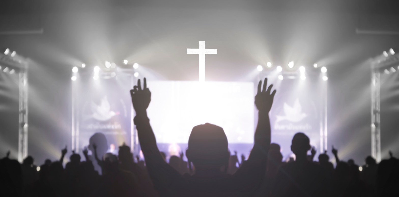 Receiving "the gospel" at a popular modern church.