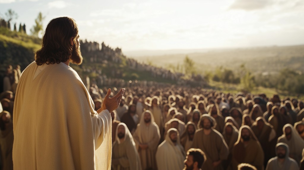 Jesus preaching to His disciples — the true Gospel message